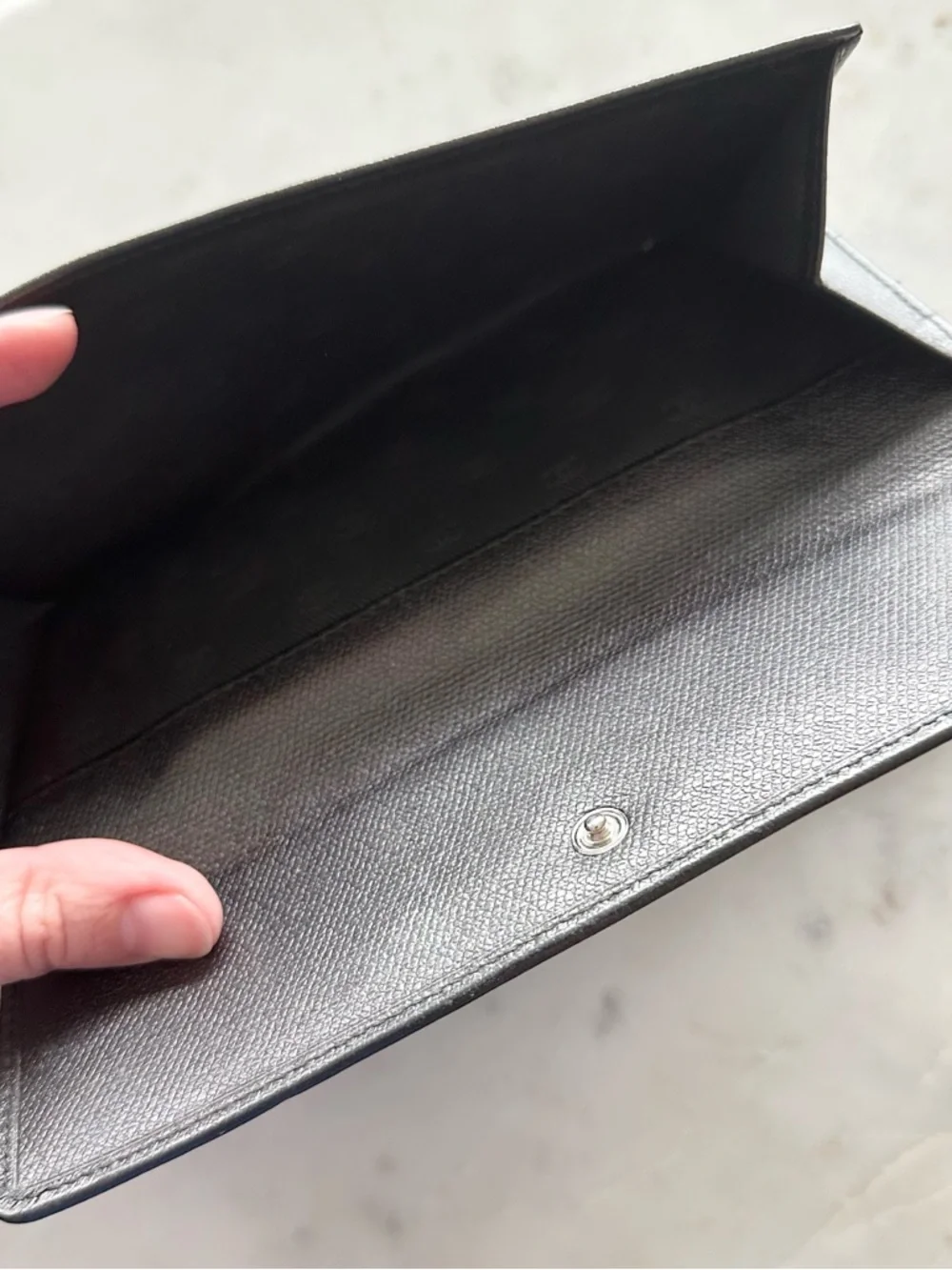 CHANEL Black Caviar Leather Long Wallet with CC Button - Picture 3 of 10